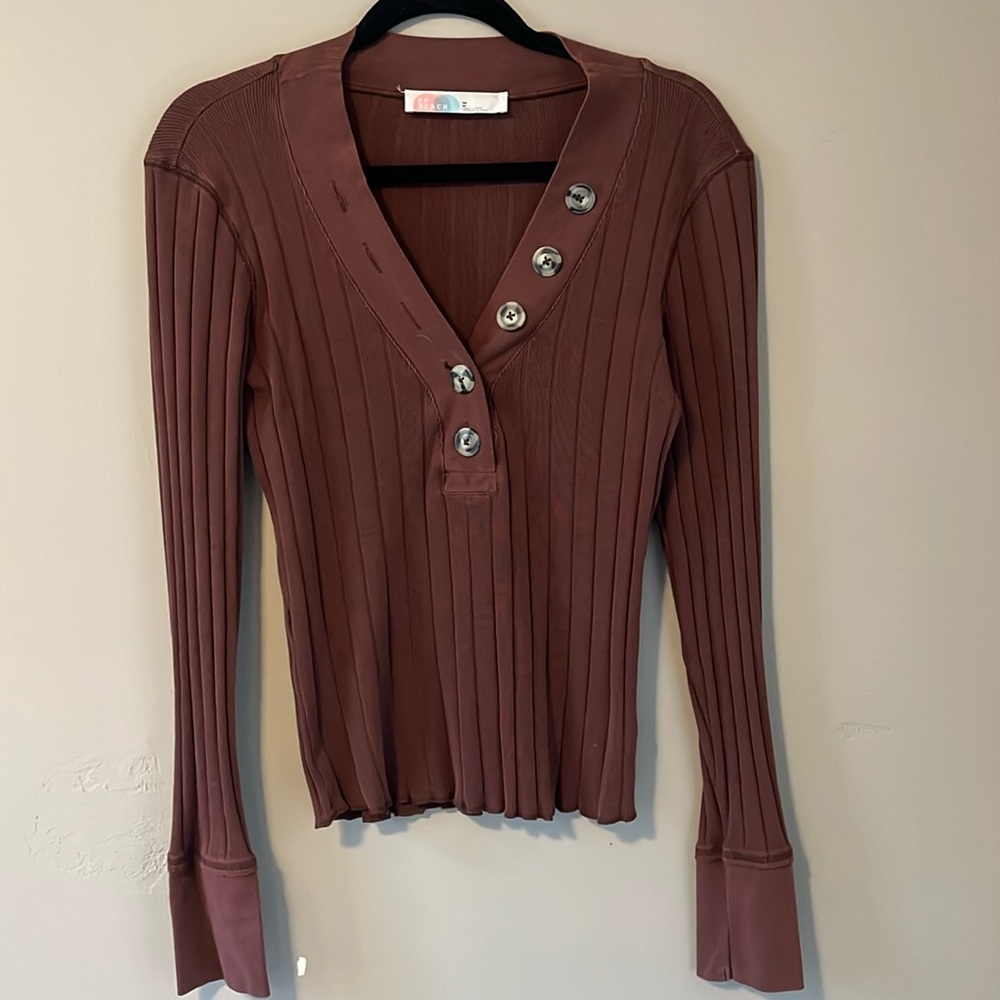 Free People Beach brown shirt